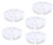 GaRcan 5 Pcs 8 cosmetic Storage Storage Box medicine box jewelry container beaded nail stuff organizer Component round desktop glass drill earrings manicure