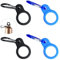 ktxaby 4PCS Silicone Water Bottle Buckles,Portable Silicone Water Bottle Buckle Holder,Colorful Water Bottle Clip for with Carabiner Clip for Hiking,Camping,Traveling,Mountain(2 color)