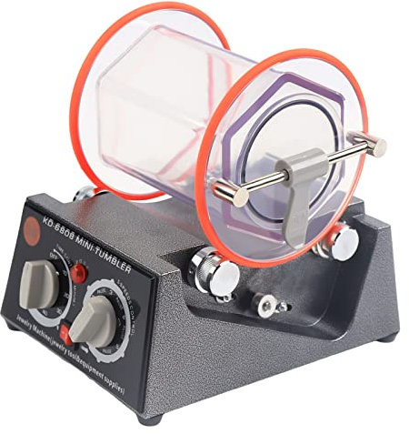 Loobiiny Sabbiatrice Da Banco 60w Mini Lucidatrice Jewelry Rotary Tumbler Polisher Mulino A Sfera Lucidatrice Per Gioielli In Policarbonato Lucidatrice Per Gioielli Rotary Tumbler Buratto Per Metalli