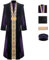 Foanja Dumbledore Kostüm mit Hut Herren Verkleidung Magische Akademie Schulleiter Directeur Dumbledore Anzug für Halloween Karneval Geburtstag Party Maskerade Fancy Costume