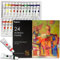 Topsics Colori Acrilici per Dipingere, 24 tubi da 12 mL Kit di Pittura Acrilica Perfetto per Pietra/Vetro/Legno/Tela, Kit di Pittura Acrilici Atossici per Principianti/Bambini