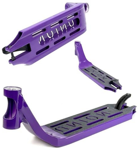 F26 Union Unique Pro Stunt-Scooter Deck I Gewicht: ab 1000 gr I I Kinderroller I Trick I Tret I Tritt-Brett I Park I Leicht (47cm Lila)