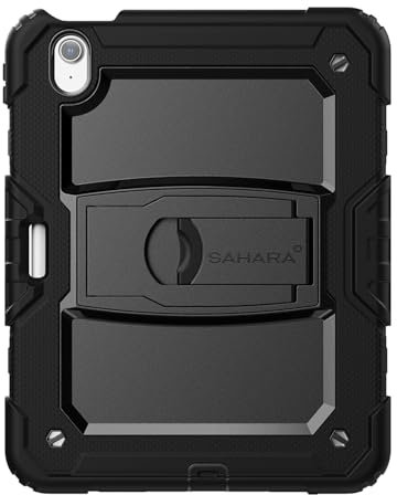 Sahara – Raider Series Robuste Schutzhülle für iPad Air (M2) 11 Zoll 2024, Scorpion Black, (TB00422)