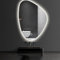 Muuyorr LED-Badezimmerspiegel Zur Wandmontage, Ovaler LED-Spiegel, Beleuchteter LED-Wandspiegel, Single-Touch-Schalter, 3 Lichter Einstellbar, Helligkeit Einstellbar(A,60 * 80cm(23.6 * 31.5in))
