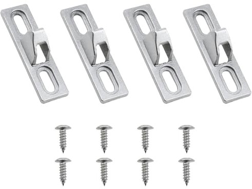 4pcs Sliding Door Keepers, Length 61mm, Sliding Glass Door Lock Keepers, Sliding Patio Door Keepers, Sliding Glass Door Lock Keeper