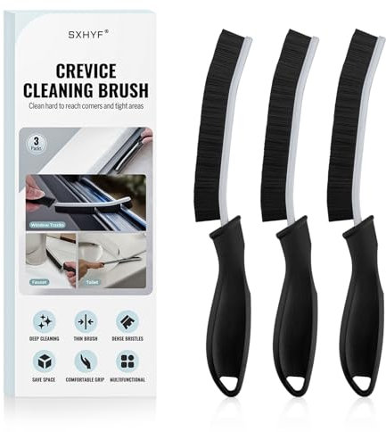 SXhyf Cleaning Brush - Hard Bristle Crevice Cleaning Brush, Multifunctional Gap Scrub Brush, Home Essentials, Bathroom Cleaner Tools for Household Use, Kitchen, Window, Faucet, S1110SE
