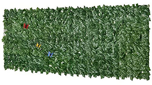 Clôture en lierre artificiel - 1,5 m x 2 m - Panneau décoratif d'extérieur - Verdure découpable pour clôtures de jardin - Idéal pour la décoration de la maison et de la terrasse