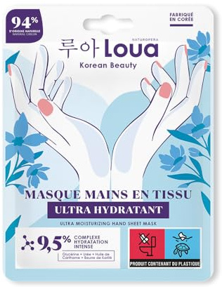 LOUA - Masque Mains Ultra Hydratant - K Beauty - Beauté Coréenne - Mains Douces & Hydratées