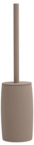 Södahl Mono Klobürste, Toilettenbürste, WC Bürste aus Steinzeug, WC-Garnitur mit Bürste und Klobürstenhalter, Durchm. 9 cm, Höhe 40 cm, Taupe