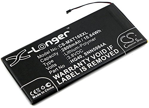 CS-MXT168XL Akku 2800mAh Kompatibel mit [Motorola] Moto G5 Plus, Moto G5 Plus Dual SIM, Dual SIM TD-LTE, G6, XT1677, XT1681, XT1683, XT1684, XT1685, XT1686, XT1687, XT1806, XT1925 Ersetzt HG40, SNN59