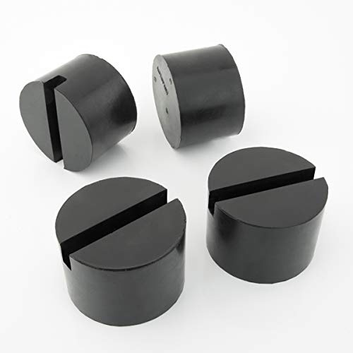 LST 4x Adapter Wagenheber Aufnahme Hebebühnen Gummiauflage Ø 75x50mm kompatibel mit Fiat