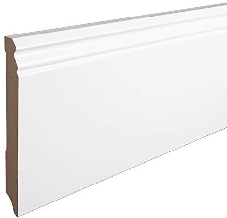 Sockelleiste MDF weiß foliert Hamburger Berliner Profil 150mm