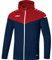 JAKO Kinder Kapuzenjacke Champ 2.0, Marine/Chilirot, 128