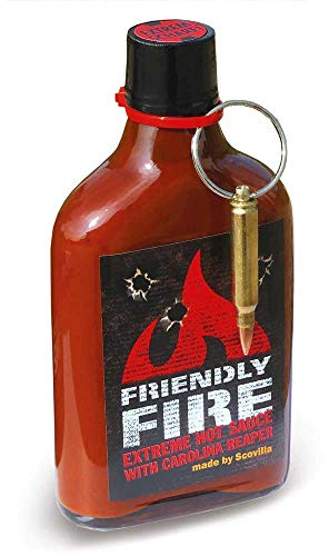 Scovillas FRIENDLY FIRE Extreme HotSauce with Bullet, 247 ml
