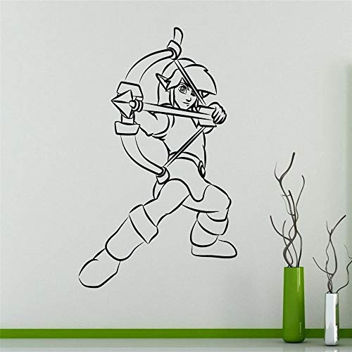 CSCH Wandtattoo Archer Princess Legend Wandaufkleber Legende von Zelda Vinyl Aufkleber Home Interior Türaufkleber Houseware Design