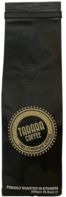 Tarara Coffee – Caffè in Grani Premium – 100% Arabica Puro Etiopia – Tostatura Artigianale Media-Scura – Ricco e Aromatico - 250g