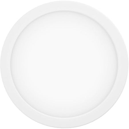 EGLO connect.z Smart-Home LED Bad-Einbaustrahler Fueva-Z, ultra flach, Ø 216 mm, ZigBee, App und Sprachsteuerung Alexa, Lichtfarbe (warmweiß-kaltweiß), dimmbar, Alu Einbauspot weiß, IP44