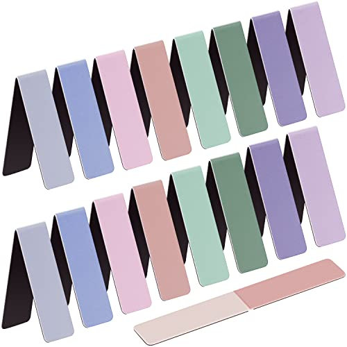 UpUDo 24 Stücke Magnetische Lesezeichen, Lesezeichen-Clips, Geschenke für Lehrer, Studenten, Buchliebhaber