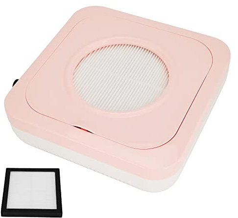 80W Colector de Polvo de Uñas Profesional Potente Aspirador de Polvo de Uñas con Filtro Colector de Polvo Ventilador para Uñas Acrílico Manicura(EU)