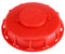 IBC-Tank-Fass Abdeckung (Atem Abdeckung), Tankdecker Adapter, Kunststoff Dichtung Abdeckung, Wassertank Zubehör, Flüssigspeicher Abdeckung für Chemie, Medizin, Essen, Rot(Atemschutz)
