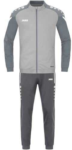 JAKO Herren Trainingsanzug Polyester Performance, Soft Grey/Steingrau, M