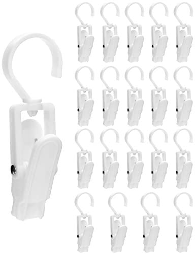 QWORK® 20 Stück Wäsche Haken rutschfest Kleiderbügel Clip Stiefel Aufhänger Schrank Veranstalter für Hosen Schuhe Mützen Handtuch
