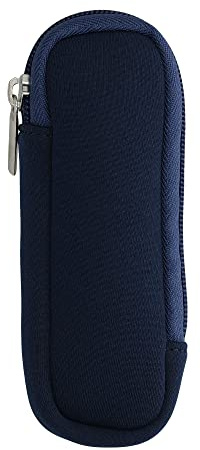 kwmobile Tasche für Universal Laser Pointer - Neopren Hülle Laserpointer in Dunkelblau - Laserpointer Case mit Reißverschluss - 14,5 x 5 cm Innenmaße