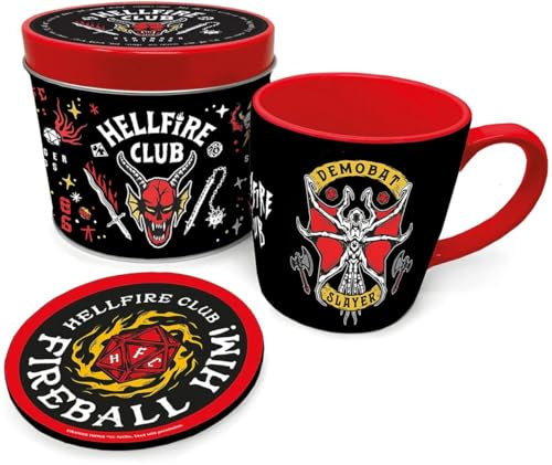 Stranger Things Hellfire Club - Set de Regalo Unisex Pack Fan Multicolor cerámica