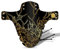 Riesel Design 1x Mudguard - Schlamm:PE - MTB Schutzblech inkl. Kabelbinder/Stylisches Fahrrad Schutzblech & modernes Mountainbike Schutzblech für Jede Fahrradgröße - NEU 2023/24 (Oak Leaves)