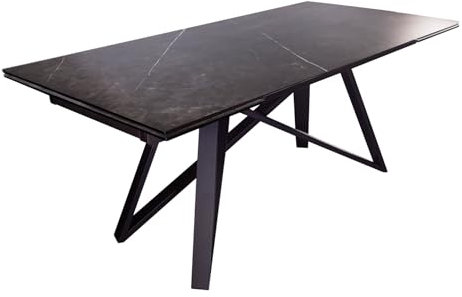 Riess Ambiente Ausziehbarer Esstisch Atlas 180-220-260cm Graphit Keramik Made in Italy