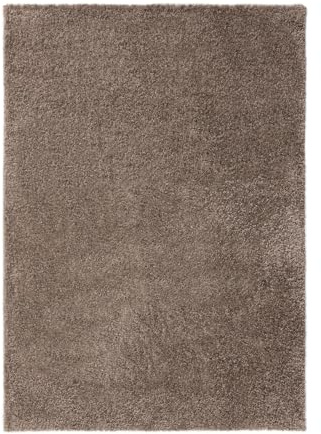 benuta Basic Hochflorteppich Soho - Taupe 240x340 cm - Kuschelig Weicher Teppich im Minimalistischen Look - Pflegeleicht - Fußbodenheizung Geeignet