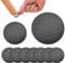 Qrity 16 Stück Möbelgleiter Anti Rutsch Pad, Schwarz Pad, Anti Rutsch Möbelstopper Selbstklebend, Runde, Silikon Pads 50MM