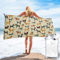 Apbdffjnf Badetuch mit Hundemotiv, schnell trocknend, super saugfähig, Mikrofaser-Handtücher für Reisen, Strand, Fitnessstudio, 70 x 140 cm