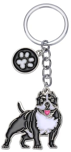 WEWAYSMILE Porte-Clés Chien, Porte-Clés En Métal Petit Chien, Porte-Clés En Métal Chiot Mignon, Pour Décoration Porte-Clés De Voiture, Cadeau Personnalisé, Long 4.13 po/10.5 cm