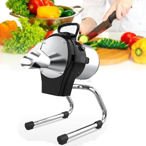 Tritatutto Per Frutta E Verdura Da Cucina, Tritatutto Elettrico Per Verdure, Tritatutto Per Alimenti, Spessore 1-5 Mm Regolabile, 6000 Giri/min Ad Alta Velocità Per Ristoranti E Cucina Domestica