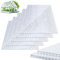 Gimisgu 5 planchas alveolares de policarbonato (60,5 x 121 cm) 8 mm, 1,2 kg/m², placas de doble puente para invernadero, jardín