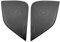 QRMZJF Front Column Roof Horn Hood Model3 Speaker Cover Decorative Sequins, for Tesla, Model 3 2019 2020 Accessories Car Speaker Grille Trim(Front door Black)