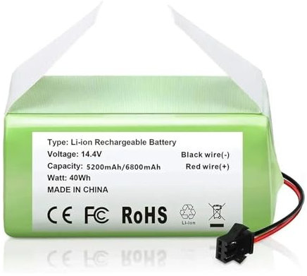 Staubsauger Ersatzteile for Den 14,4-V-Li-Ionen-Akku Mit 6800 MAh for Staubsauger. Kompatibel Mit Eufy RoboVac 11, 11S, 11S MAX, 12(Blue-5200mAh)
