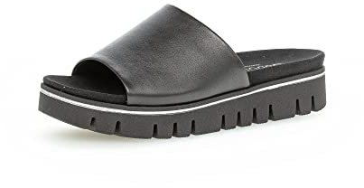 Gabor Damen Pantoletten, Frauen Slipper,Moderate Mehrweite (G),Slip-ons,Backless Slipper,Mules,Gartenschuhe,schwarz (S.schwarz),38.5 EU / 5.5 UK