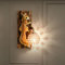 LOGT 3D Tier Eichhörnchen Wandleuchte Rustikal Flur Lampe E27 Dekorative Beleuchtung Harz Wandspots Retro Tiere Wandlampe Harz Kristall Leuchte für Korridor Treppen Schlafzimmer Wohnzimmer