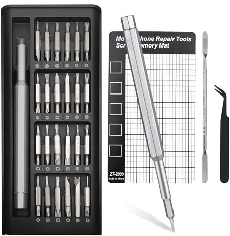 QILUCKY 48 in 1 Precision Screwdriver Set,Mini Tool Kit with Security Torx Phillips Star,Small Micro Screwdrivers Set for Repair,Ring Doorbell, iPhone, Glasses, MacBook, PC, PS5