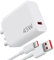 45W Fast Charger Plug for Xiaomi,With USB C Charging Cable 1M for Redmi Note 14 Pro 5G Poco X7,USB Wall Charger Turbo Charge Compatible with Xiaomi Pad 6 Redmi Note 14 13 12S POCO M6 Mi 10T 11