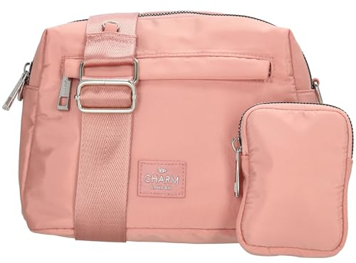 Charm London Große Umhängetasche - Wasserabweisend mit Verstellbarem Schultergurt und 5 Reißverschlussfächern - Praktische Zusatztasche - Ideal für den Alltag