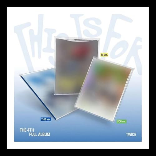 TWICE [THIS IS FOR] 4th Full Album 3 Ver Set. / 3CD+POSTER+3 Photo Book+15 Card+3 POB+GIFT