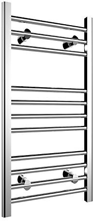 800 x 400 mm Straight Towel Rail Radiator Chrome Bathroom Radiator