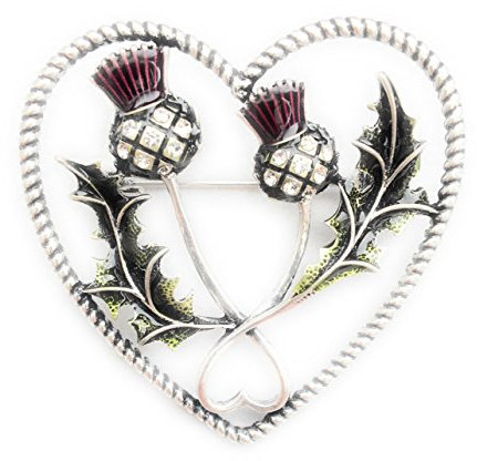 Equilibrium Broche motif chardon éclatante