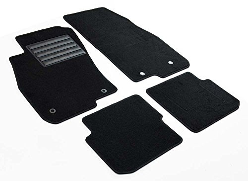 MDM SP-5187 Fußmatten Velours Autoteppich passend für Fiat Punto 2013>, black