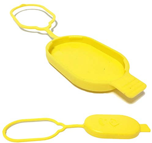 Yellow Windscreen Washer Bottle Cap, Washer Fluid Tank Cover Cap Replacement, 1060681, 92GG-17632-BB