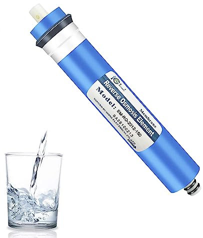 Huining 150GPD RO Membrana 1812/2012 Residenziale Osmosi Inversa Membrana Filtro Acqua Cartuccia di Ricambio per 5 stadi Home Sistema di Filtrazione Acqua Potabile Depuratore di Acqua Famiglia