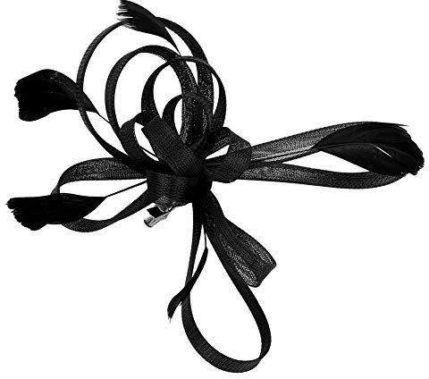 Fascinator Hut Damen Mädchen Haarschmuck Haar Clip Mesh Blumen Haarspange mit Federn Vintage Kopfschmuck Schleier Braut Haar Accessoire Frauen Headwear Kopfbedeckung für Tea Party Hochzeit Kirche